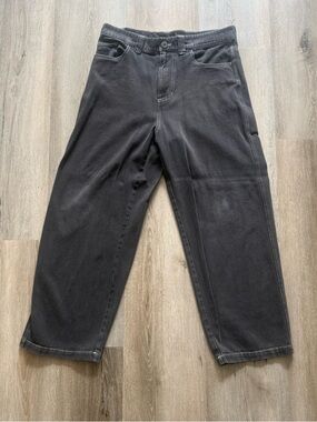 Black Wide-Leg Casual Enjoi Jeans